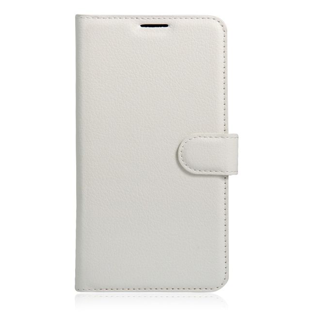 Sony Xperia XZ/XZs Handy Case - Hülle aus Leder - mit Litchitextur und Standfunktion - weiss