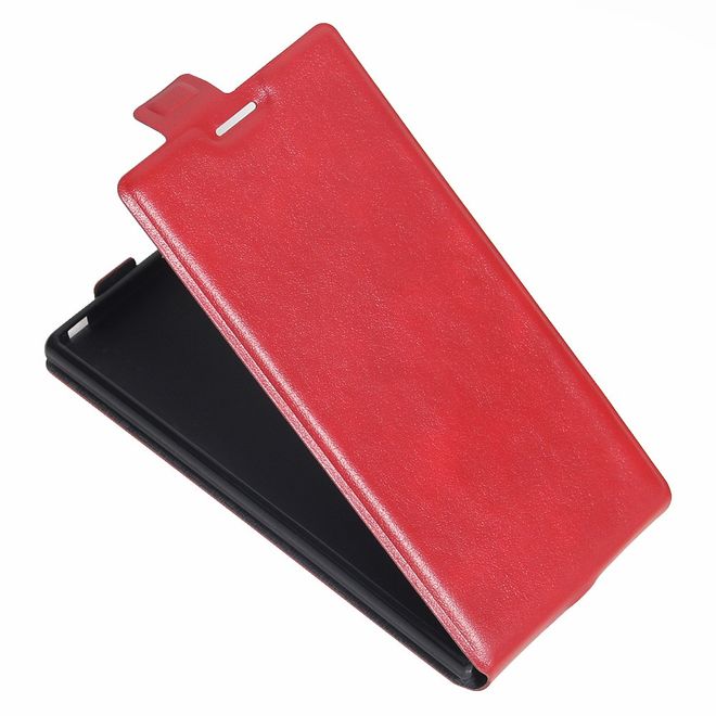Sony Xperia XZ/XZs Handyhülle - Crazy Horse Leder Flip Case - vertikal - rot