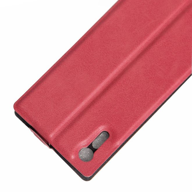 Sony Xperia XZ/XZs Handyhülle - Crazy Horse Leder Flip Case - vertikal - rosa