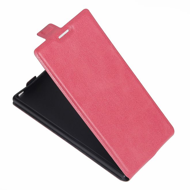 Sony Xperia XZ/XZs Handyhülle - Crazy Horse Leder Flip Case - vertikal - rosa