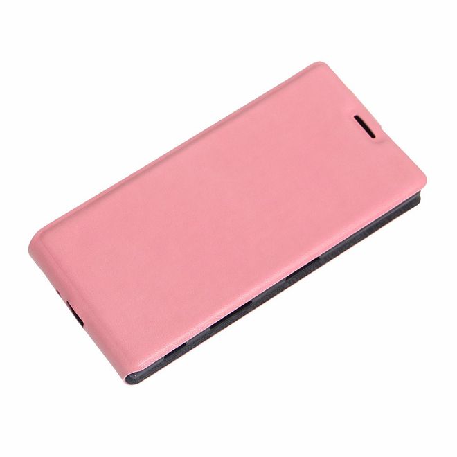 Sony Xperia XZ/XZs Handyhülle - Crazy Horse Leder Flip Case - vertikal - pink