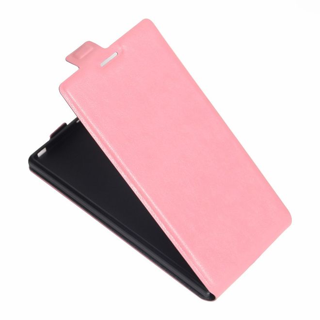 Sony Xperia XZ/XZs Handyhülle - Crazy Horse Leder Flip Case - vertikal - pink