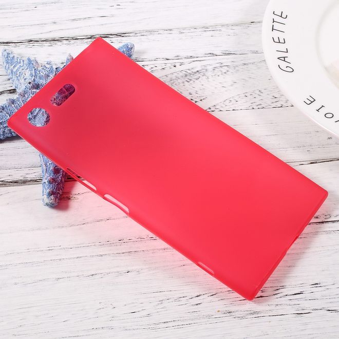 Sony Xperia XZ Premium Handycover - Hülle aus elastischem TPU Plastik - matt - rot