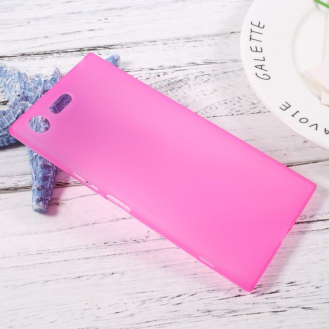 Sony Xperia XZ Premium Handycover - Hülle aus elastischem TPU Plastik - matt - rosa