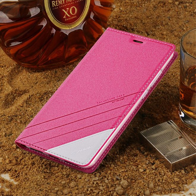 TSCASE - Huawei P8 Lite (2017) Handycase - Hülle aus Leder - Trajectory Series - rosa