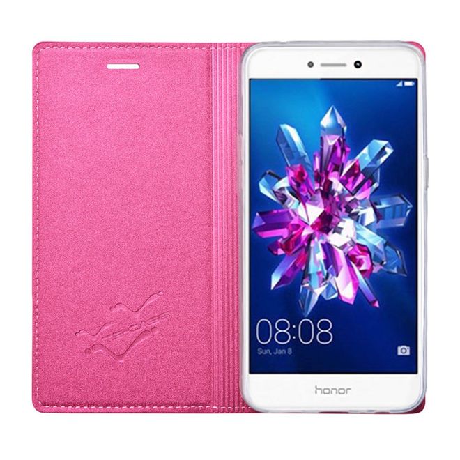 TSCASE - Huawei P8 Lite (2017) Handycase - Hülle aus Leder - Trajectory Series - rosa