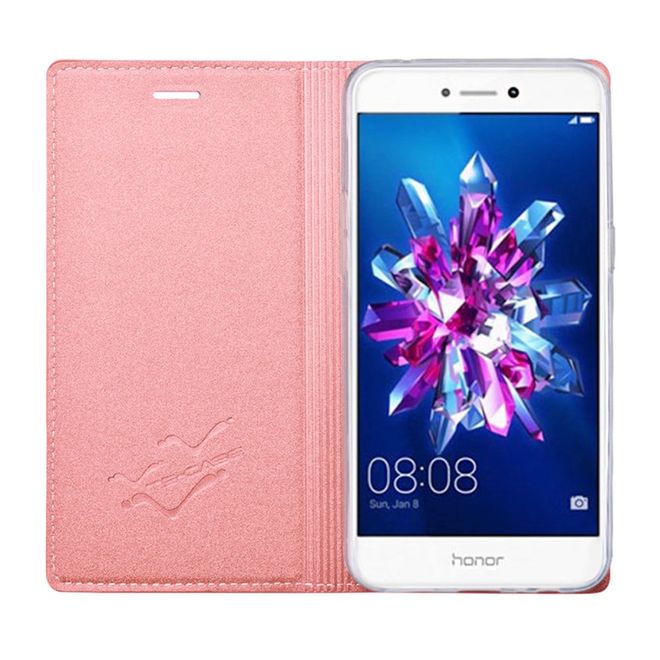 TSCASE - Huawei P8 Lite (2017) Handycase - Hülle aus Leder - Trajectory Series - pink