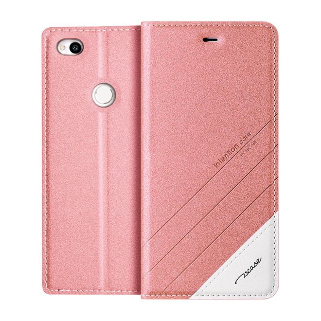 TSCASE - Huawei P8 Lite (2017) Handycase - Hülle aus Leder - Trajectory Series - pink