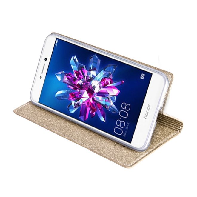 TSCASE - Huawei P8 Lite (2017) Handycase - Hülle aus Leder - Trajectory Series - gold