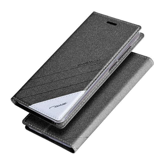 TSCASE - Huawei P10 Handy Hülle - Case aus Leder - Trajectory Series - grau