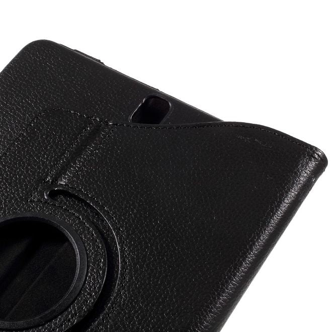 Samsung Galaxy Tab S3 9.7 Hülle - Cover aus Leder - rotierbar und mit Litchitextur - schwarz