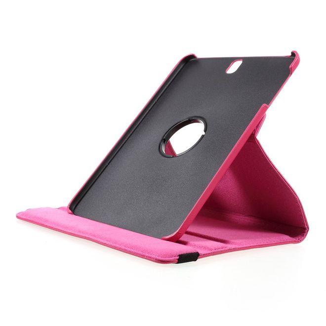 Samsung Galaxy Tab S3 9.7 Hülle - Cover aus Leder - rotierbar und mit Litchitextur - rosa