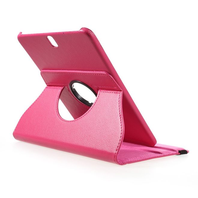 Samsung Galaxy Tab S3 9.7 Hülle - Cover aus Leder - rotierbar und mit Litchitextur - rosa
