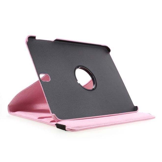 Samsung Galaxy Tab S3 9.7 Hülle - Cover aus Leder - rotierbar und mit Litchitextur - pink
