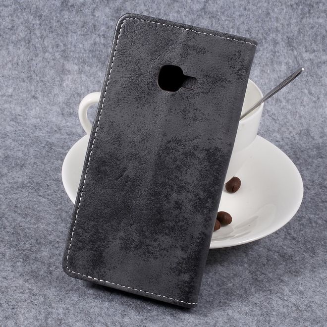 Samsung Galaxy Xcover 4 Cover - Hülle aus Leder - Vintagelook - grau