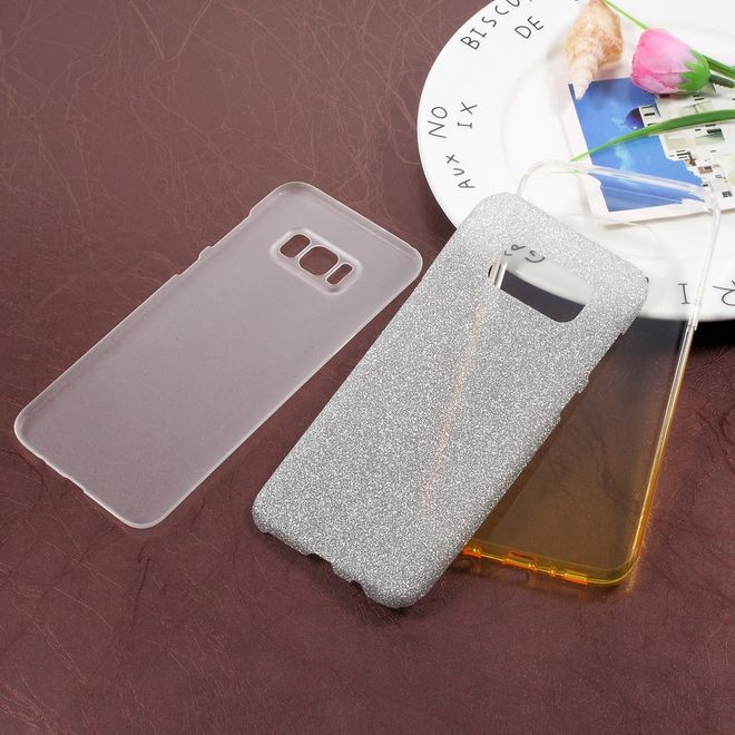 Samsung Galaxy S8 Plus Handy Hülle - TPU Softcase - mit Farbverlauf - gelb
