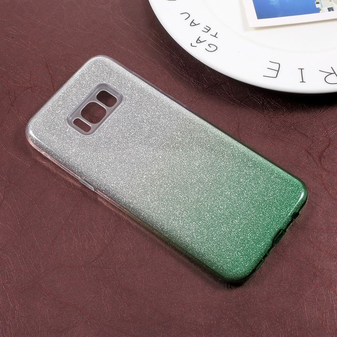 Samsung Galaxy S8 Plus Handy Hülle - TPU Softcase - mit Farbverlauf - grün