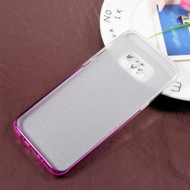 Samsung Galaxy S8 Plus Handy Hülle - TPU Softcase - mit Farbverlauf - purpur