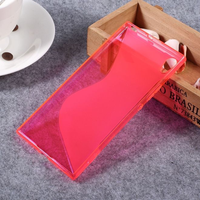 Sony Xperia XA1 Ultra Hülle - TPU Soft Case - S-Shape - rot