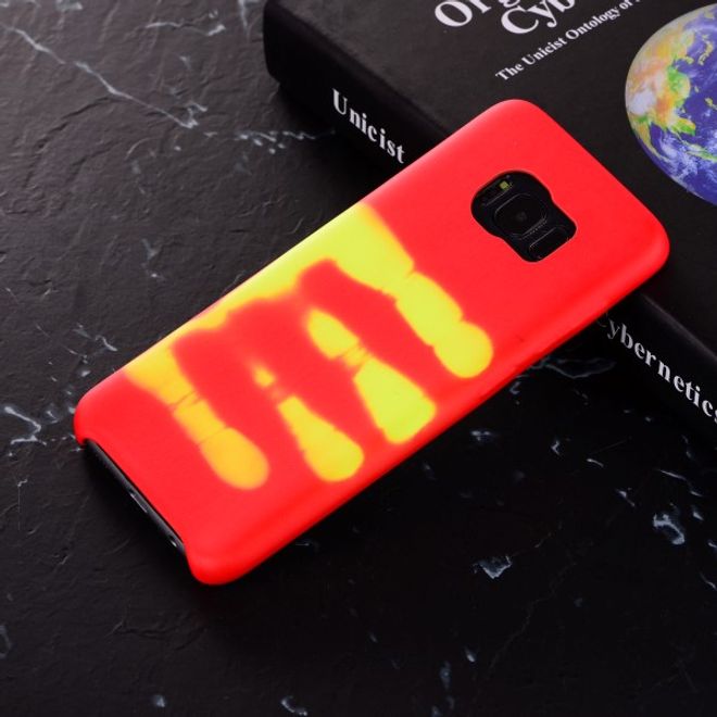 Samsung Galaxy S8 Plus Handyhülle - TPU Soft Case - Temperaturabhängiger Farbwechsel - rot/gelb