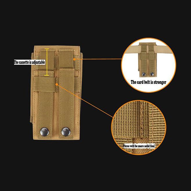 Universelle Outdoor Gürtel Handyhülle (bis 6") - schwarz