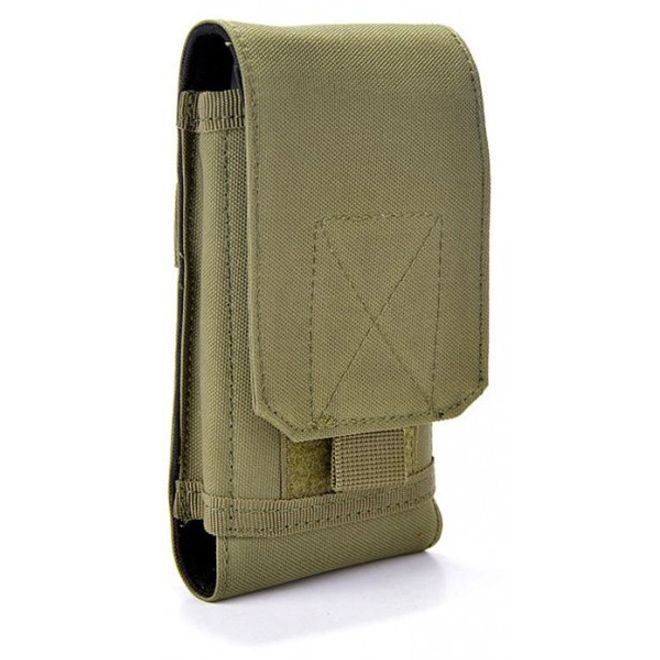 Universelle Outdoor Gürtel Handyhülle (bis 6") - khaki