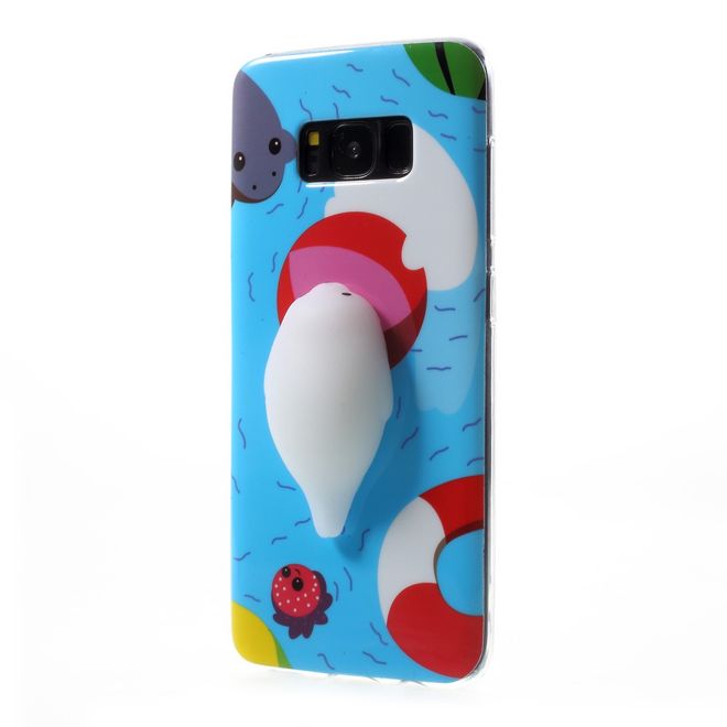 Samsung Galaxy S8 Plus Handyhülle - TPU Softcase - 3D Soft Squishy - Seelöwe im Wasser