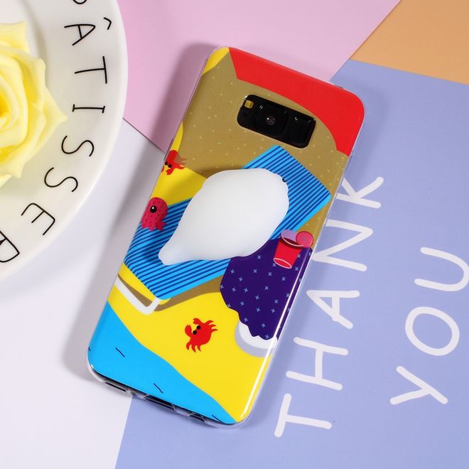 Samsung Galaxy S8 Plus Handyhülle - TPU Softcase - 3D Soft Squishy - Seelöwe auf Liege