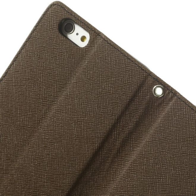 Goospery - Xiaomi Mi6 Hülle - Handy Bookcover - Fancy Diary Series - braun/schwarz