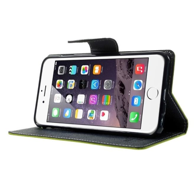 Goospery - Xiaomi Mi6 Hülle - Handy Bookcover - Fancy Diary Series - lime/navy