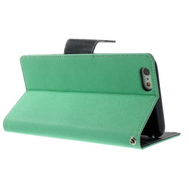 Goospery - Xiaomi Mi6 Hülle - Handy Bookcover - Fancy Diary Series - mint/navy