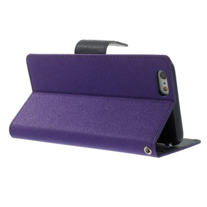 Goospery - Xiaomi Mi6 Hülle - Handy Bookcover - Fancy Diary Series - purpur/navy