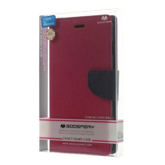 Goospery - Xiaomi Mi6 Hülle - Handy Bookcover - Fancy Diary Series - pink/navy