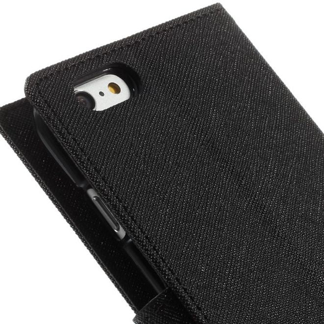 Goospery - Xiaomi Mi6 Hülle - Handy Bookcover - Fancy Diary Series - schwarz