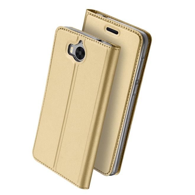 Dux Ducis - Huawei Y5 (2017) / Y6 (2017) Hülle - Handy Bookcover - Skin Pro Series - gold