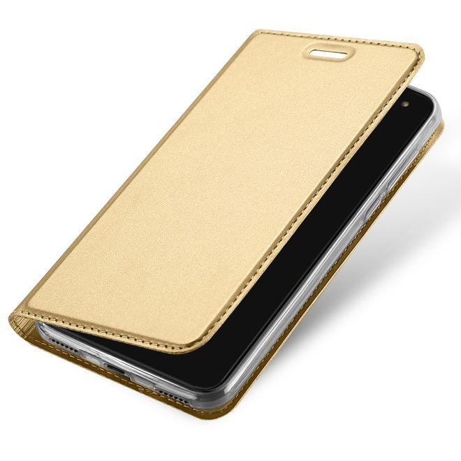 Dux Ducis - Huawei Y5 (2017) / Y6 (2017) Hülle - Handy Bookcover - Skin Pro Series - gold