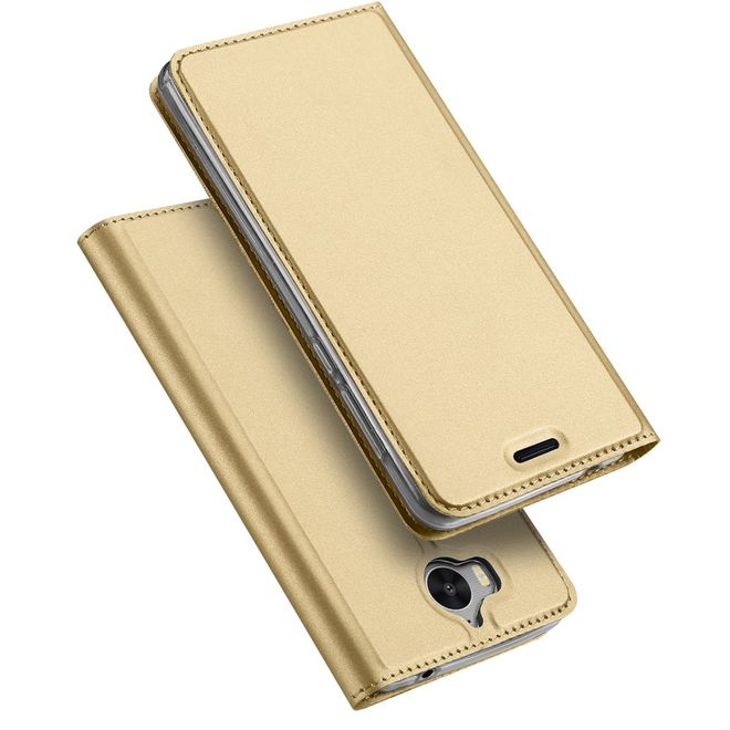 Dux Ducis - Huawei Y5 (2017) / Y6 (2017) Hülle - Handy Bookcover - Skin Pro Series - gold