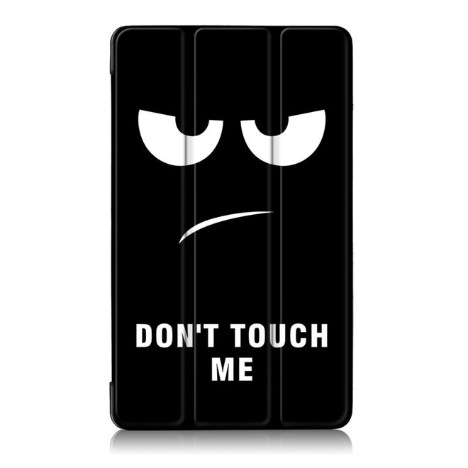 Samsung Galaxy Tab A 8.0 (2017) Hülle - Leder Bookcase - mit Standfunktion - fieses Smiley