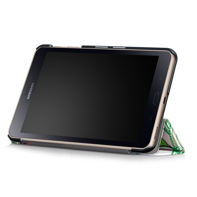 Samsung Galaxy Tab A 8.0 (2017) Hülle - Leder Bookcase - mit Standfunktion - farbenfroher Baum