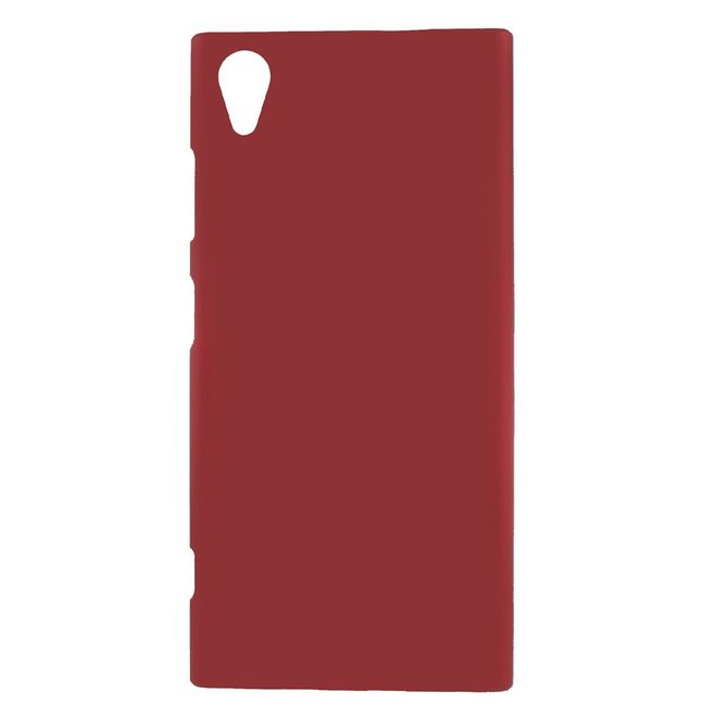 Sony Xperia XA1 Plus Handyhülle - Case aus gummiertem Hartplastik - rot