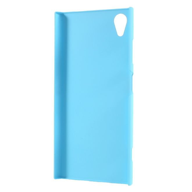 Sony Xperia XA1 Plus Handyhülle - Case aus gummiertem Hartplastik - hellblau