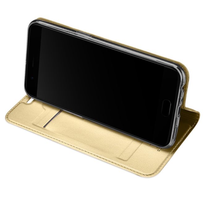 Dux Ducis - OnePlus 5 Hülle - Handy Bookcover - Skin Pro Series - gold