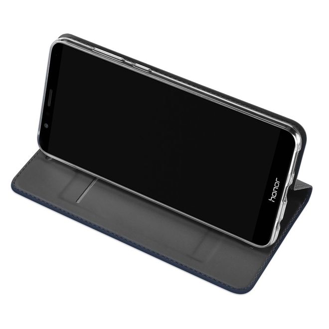Dux Ducis - Huawei Honor 7X Hülle - Handy Bookcover - Skin Pro Series - dunkelgrau