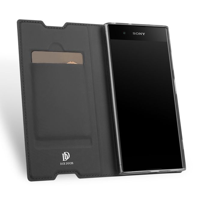Dux Ducis - Sony Xperia XA1 Plus Hülle - Handy Bookcover - Skin Pro Series - dunkelgrau