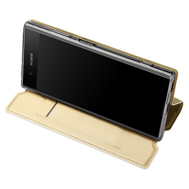 Dux Ducis - Sony Xperia XA1 Plus Hülle - Handy Bookcover - Skin Pro Series - gold