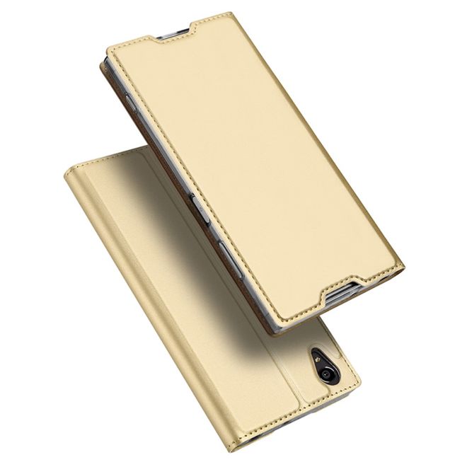 Dux Ducis - Sony Xperia XA1 Plus Hülle - Handy Bookcover - Skin Pro Series - gold