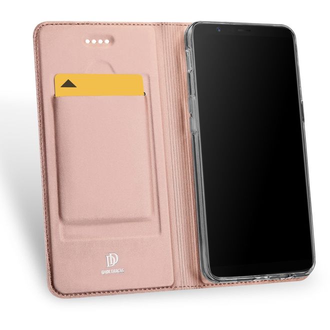 Dux Ducis - OnePlus 5T Hülle - Handy Bookcover - Skin Pro Series - rosegold