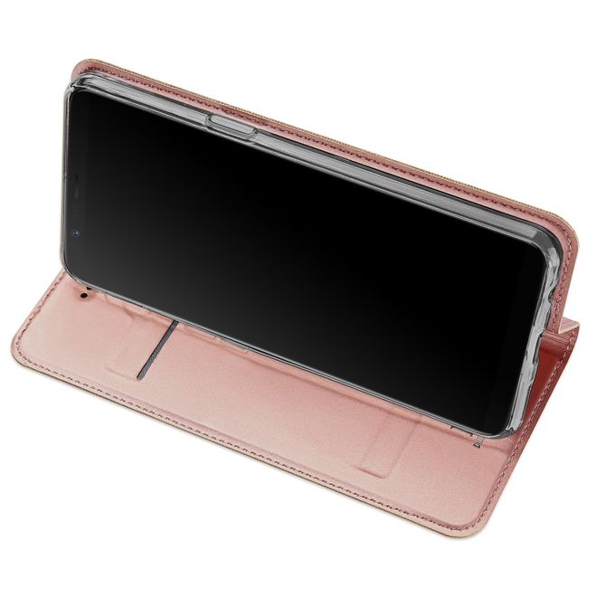 Dux Ducis - OnePlus 5T Hülle - Handy Bookcover - Skin Pro Series - rosegold