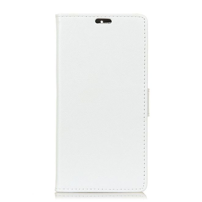 Sony Xperia XA2 Ultra Handy Case - Crazy Horse Leder Hülle - mit Standfunktion - weiss