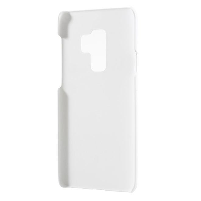Samsung Galaxy S9 Plus Handyhülle - Gummiertes Hartplastik Case - weiss